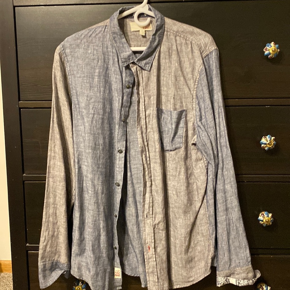 NWOT 1901 two tone linen shirt